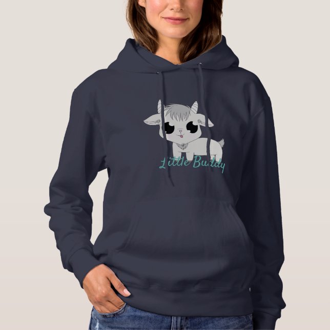 Camiseta Little Buddy Hoodie - Marinho (Frente)