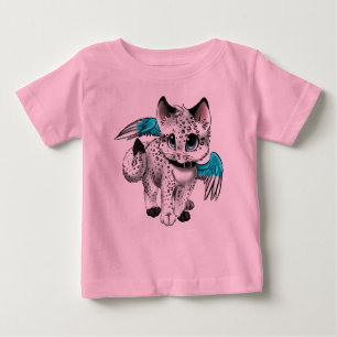 Camiseta Little Cartoon Angel Cat
