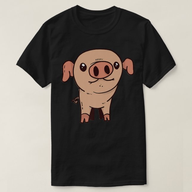 Camiseta Little Cartoon Pig I Cute Pig I Kids Pig Premium  (Frente do Design)
