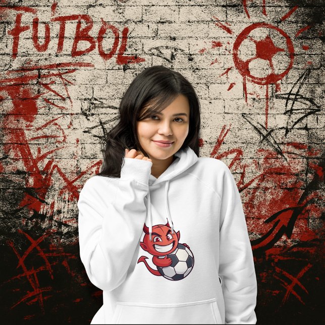 Camiseta Little Devil with a soccer ball (Criador carregado)