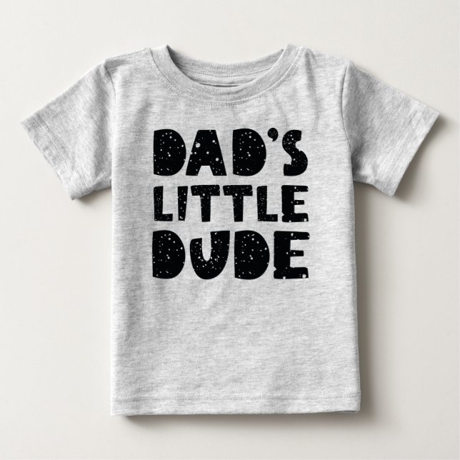 Camiseta Little Dude do pai (Frente)