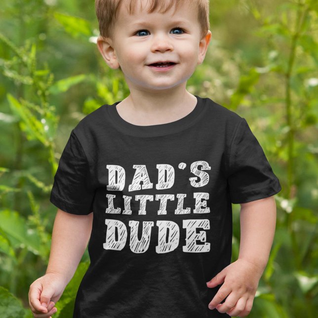 Camiseta Little Dude do pai (Criador carregado)