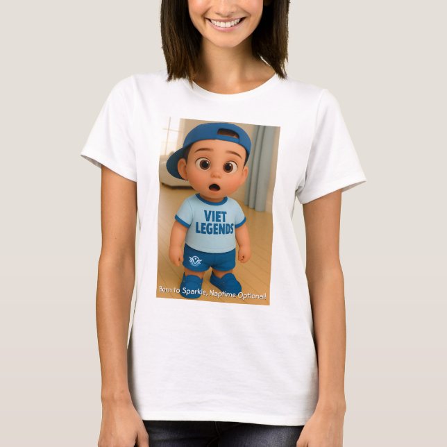 Camiseta Little Dude Series 1 #VL - Born To Sparkle (Frente)