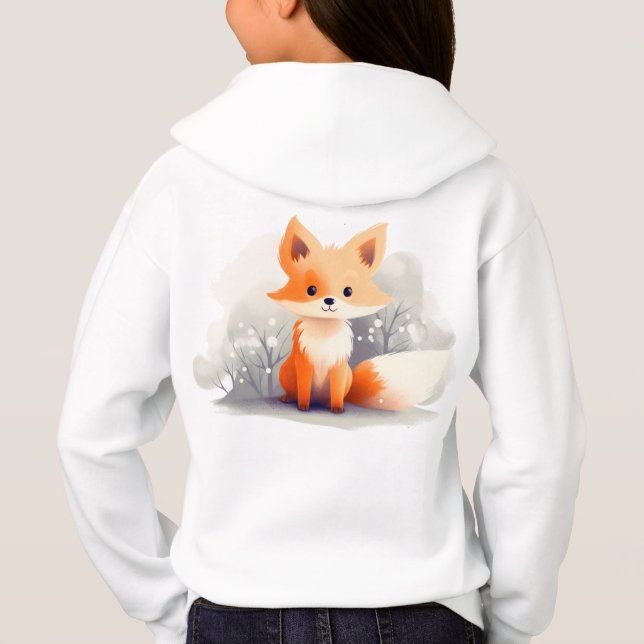 Camiseta Little fox in winter, personalized (Verso)