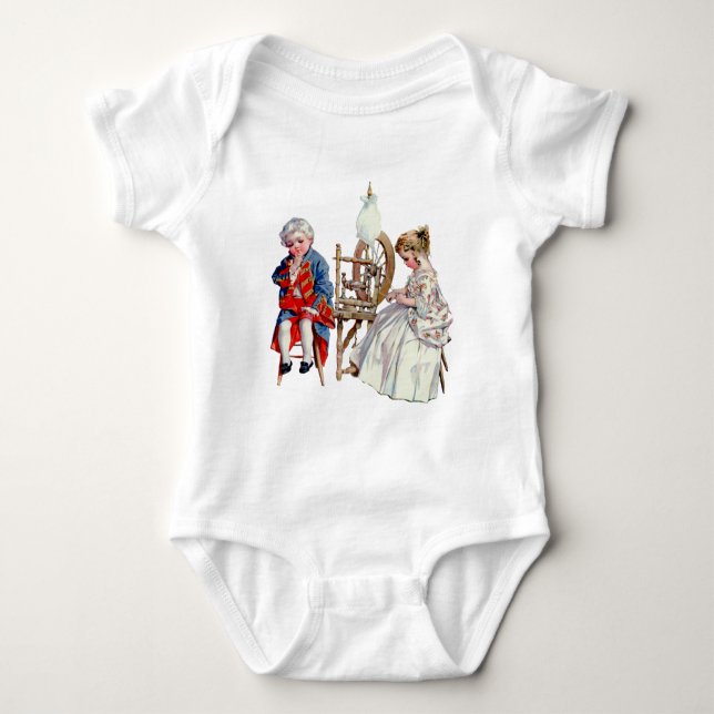 Camiseta Little George e Martha Washington (Frente)