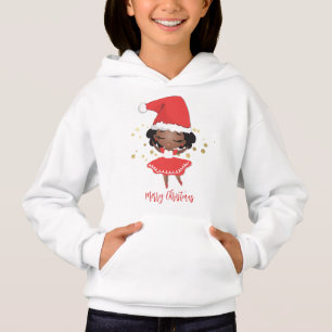 Camiseta Little Girl Ballerina com Papai Noel