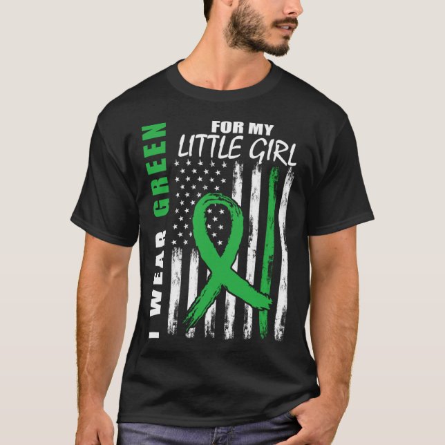 Camiseta Little Girl Daughter Kidney Disease Awareness USA  (Frente)