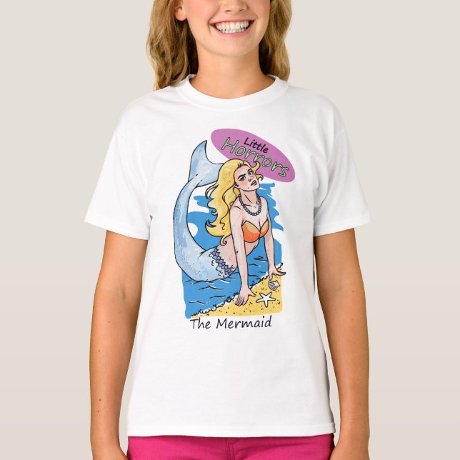 Camiseta Little Horrors Mermaid (Frente)