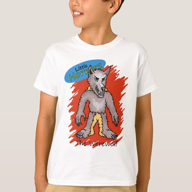 Camiseta Little Horrors Werewolf (Frente)