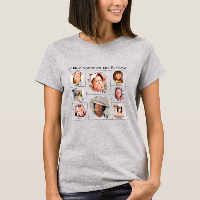 Camiseta Little House on the Prairie Ingalls Family (Frente)