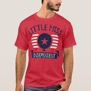 Camiseta Little Miss Independent 4 de julho