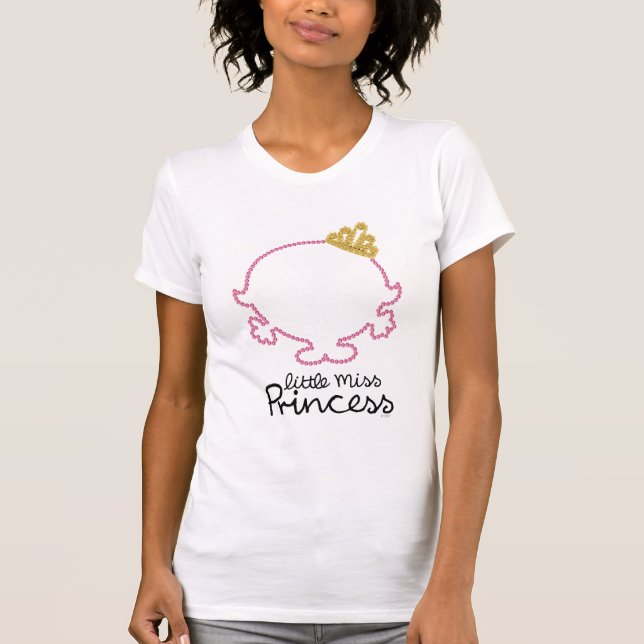 Camiseta Little Miss Princesa | Face Vazio (Frente)