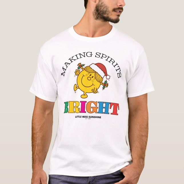Camiseta Little Miss Sunshine Making Spirits Bright (Frente)