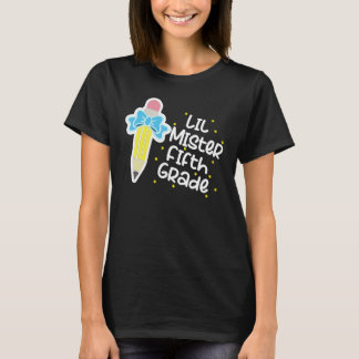 Camiseta Little Mister Fifth Grade 1st School Day Boys 5th
