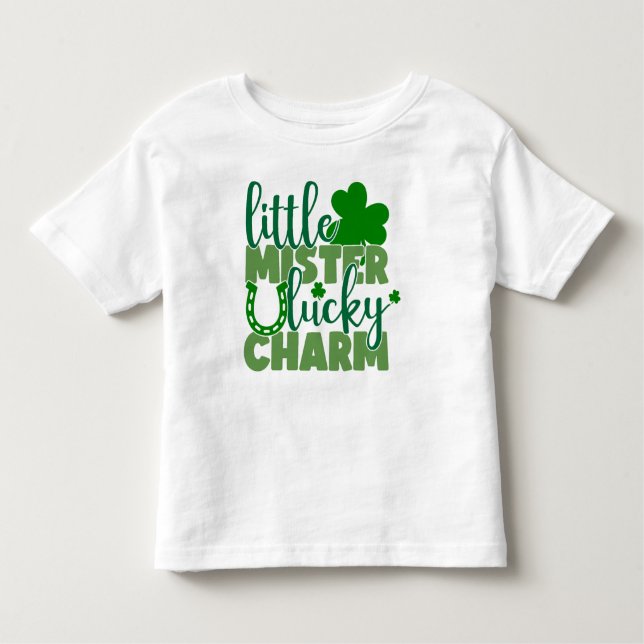Camiseta Little Mister Lucky Charm (Frente)