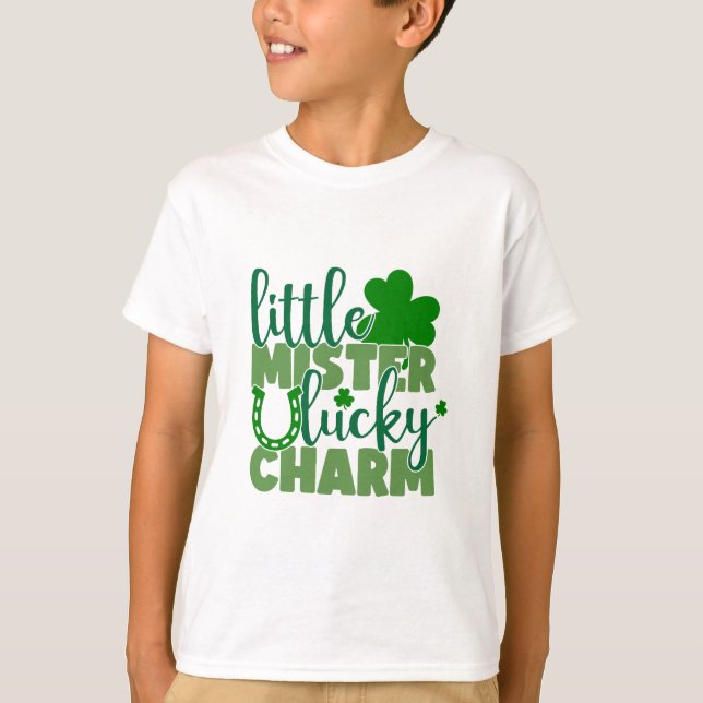 Camiseta Little Mister Lucky Charm (Frente)