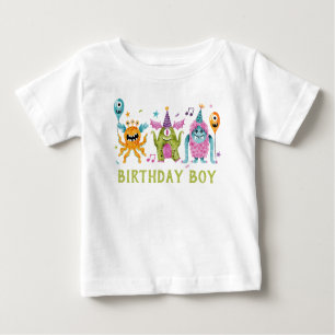 Camiseta Little Monster Birthday Boy