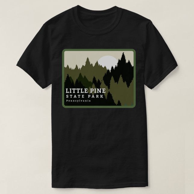 Camiseta Little Pine State Park Pensilvânia Forest Sunrise (Frente do Design)