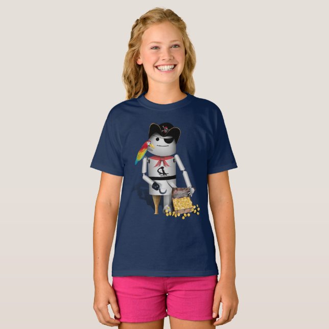 Camiseta Little Pirate Robo-x9 (Frente Completa)