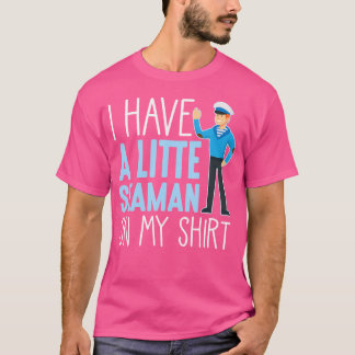 Camiseta Little Seaman Sailboat Quote Fisherman