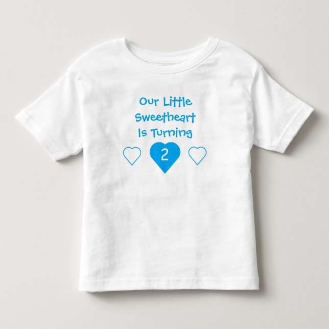 Camiseta Little Swetheart Birthday (Frente)