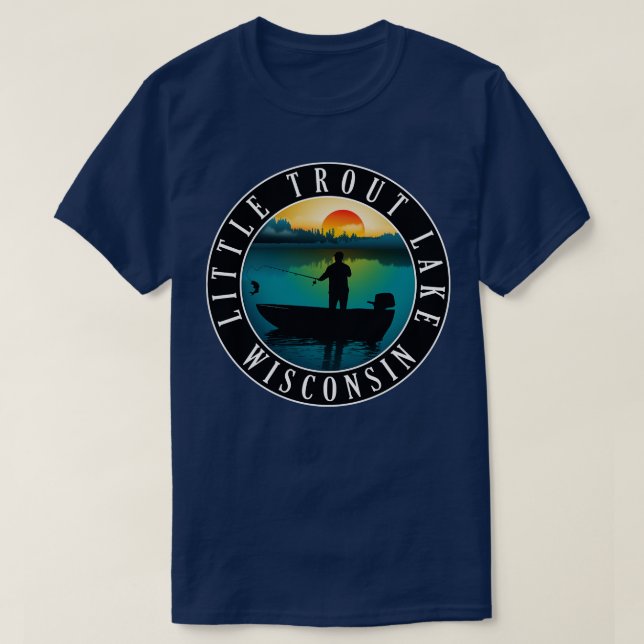 Camiseta Little Trout Lake Fish (Frente do Design)