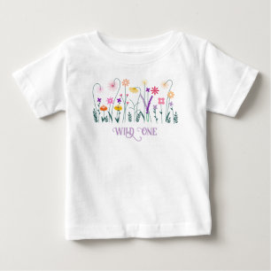 Camiseta Little Wildflower está virando um aniversário