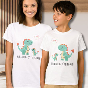 Camiseta Littlesaurus ama Mamasaurus Family Mating Tee