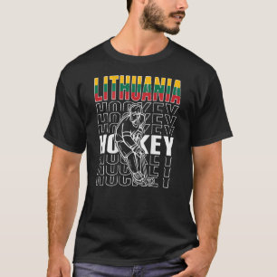 Camiseta Lituânia Fãs De Hóquei No Gelo