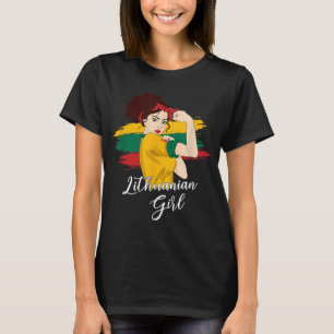 Camiseta Lituânia Girl, mulheres lituanas