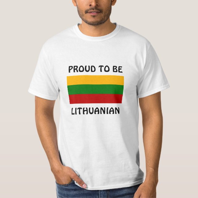 Camiseta Lituânia: Orgulho de ser lituano (Frente)