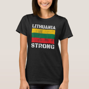 Camiseta Lituânia Suporte Bandeira Lituana Homens Mulheres