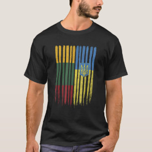Camiseta Lituânia Ucrânia Bandeira Ucraniana