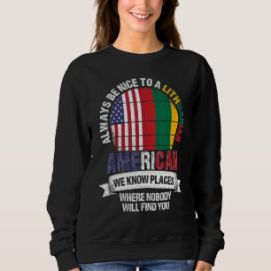 Camiseta Lituano Americano Conhecemos Lugares onde Lituânia