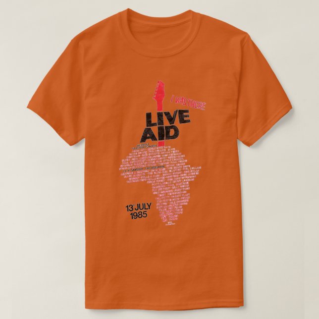 Camiseta Live Aid 2 (Frente do Design)