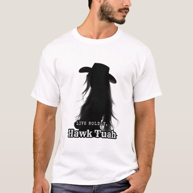 Camiseta Live Bolsey, Hawk Tuah (Frente)