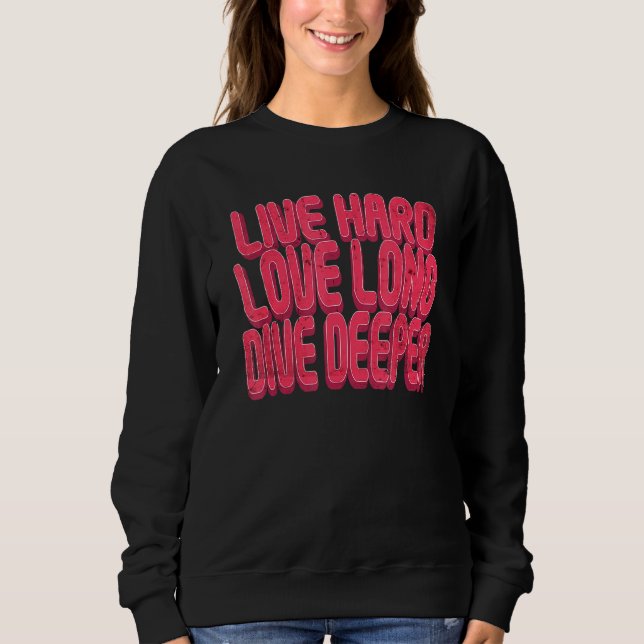 Camiseta Live Duro Love Long Dive Mais Profundo (Frente)