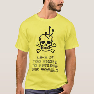 Camiseta Live é a curto para remover com segurança o uso