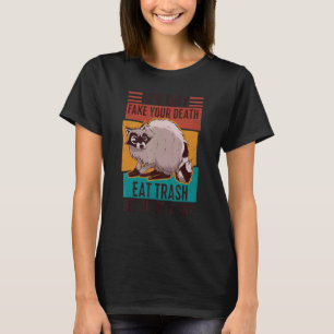 Camiseta Live Fakes Your Death Trash Get Hat By A Car O