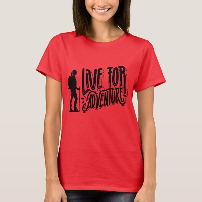 Camiseta Live For Adventure (Frente)