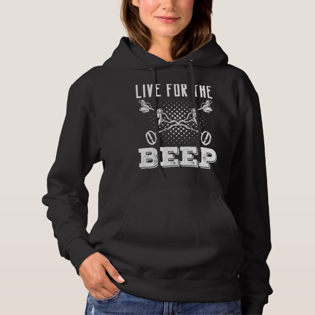 Camiseta Live For The Beep Metal Detectorist Dete (Frente)