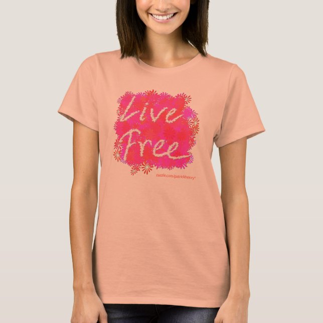 Camiseta Live Free Daisies v2.0 (Frente)