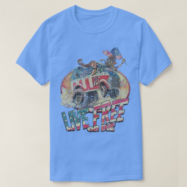 Camiseta Live Free ou Die (Frente do Design)