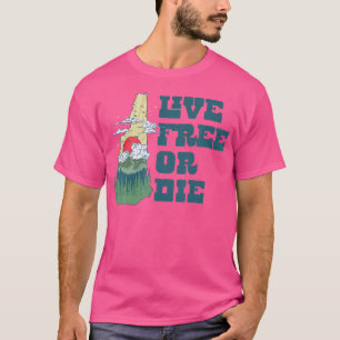 Camiseta Live Free Ou Morra New Hampshire Outdoor Hiking St