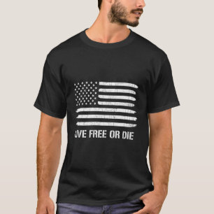 Camiseta Live Free Ou Morre Segundo Emenda American Flag