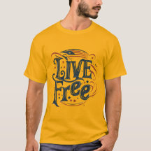 LIVE FREE (T-shirt clássica)