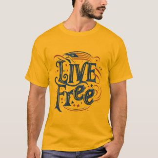 Camiseta LIVE FREE (T-shirt clássica)