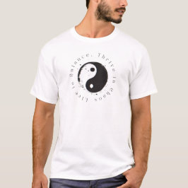Camiseta Live in Balance Modern Ying Yang
