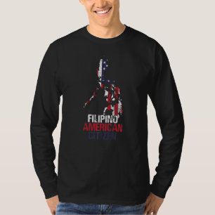 Camiseta Live In Usa Filipinas Half American Filipino Roo