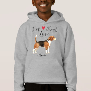 Camiseta Live Laugh Love a Beagle Hoodie